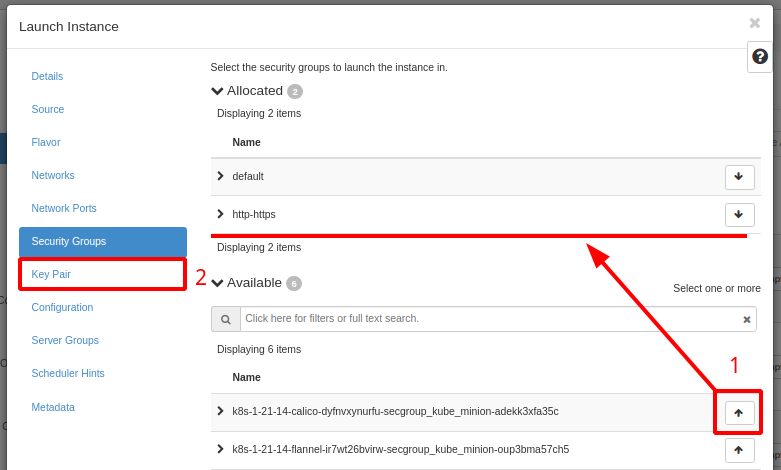 Painel da NNumbers Cloud, Volumes: com o ID do backup em mãos, na scratch pad abra o item Restore Backup