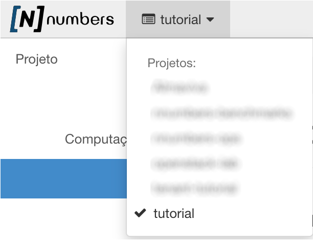 Painel da NNumbers Cloud, Tokens de acesso: é importante que caso você tenha acesso a mais de um tenant