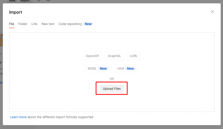 Painel da NNumbers Cloud, Volumes: na nova janela que abriu clique em Upload Files e selecione o arquivo