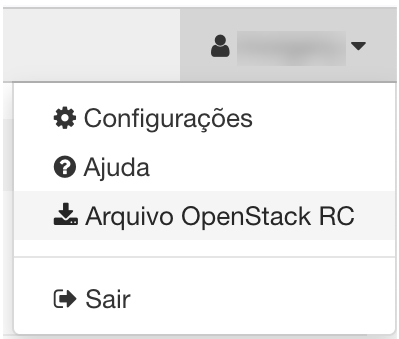 Painel da NNumbers Cloud, Tokens de acesso: o arquivo deve ser baixado no menu superior direito, no terceiro