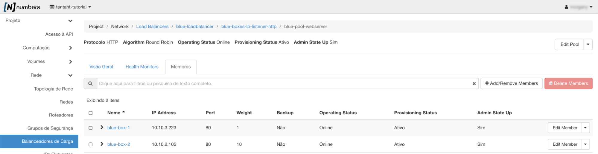 NNumbers Cloud console, Load balancers: sometimes load needs to be distributed so that