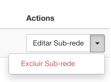 NNumbers Cloud console, Networks: deleting a subnet works the same way as on the previous screen (Networks)