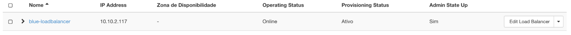 NNumbers Cloud console, Load balancers: note that the service returns to the state