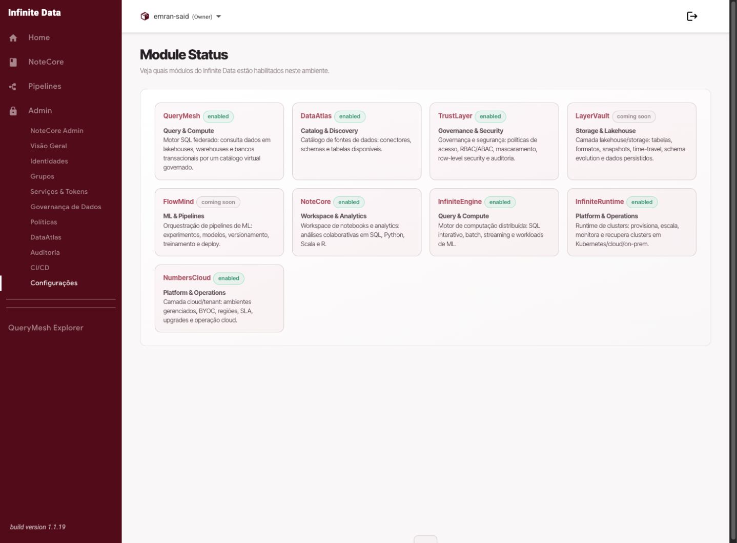 Checking module status
